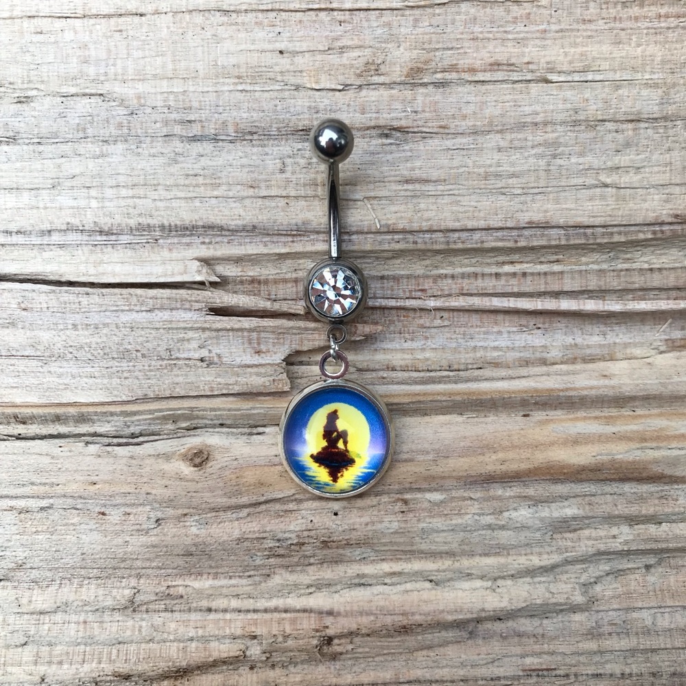 The Little Mermaid Belly Button Ring